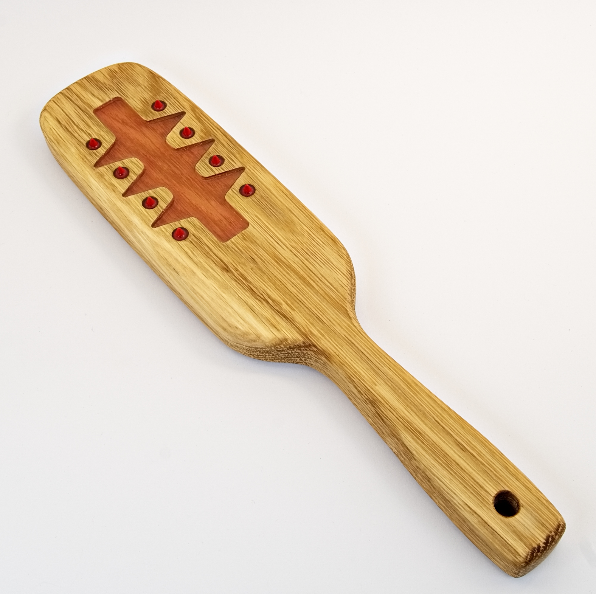 BDSM Paddle Holz mit Spikes – intensiv & handgefertigt